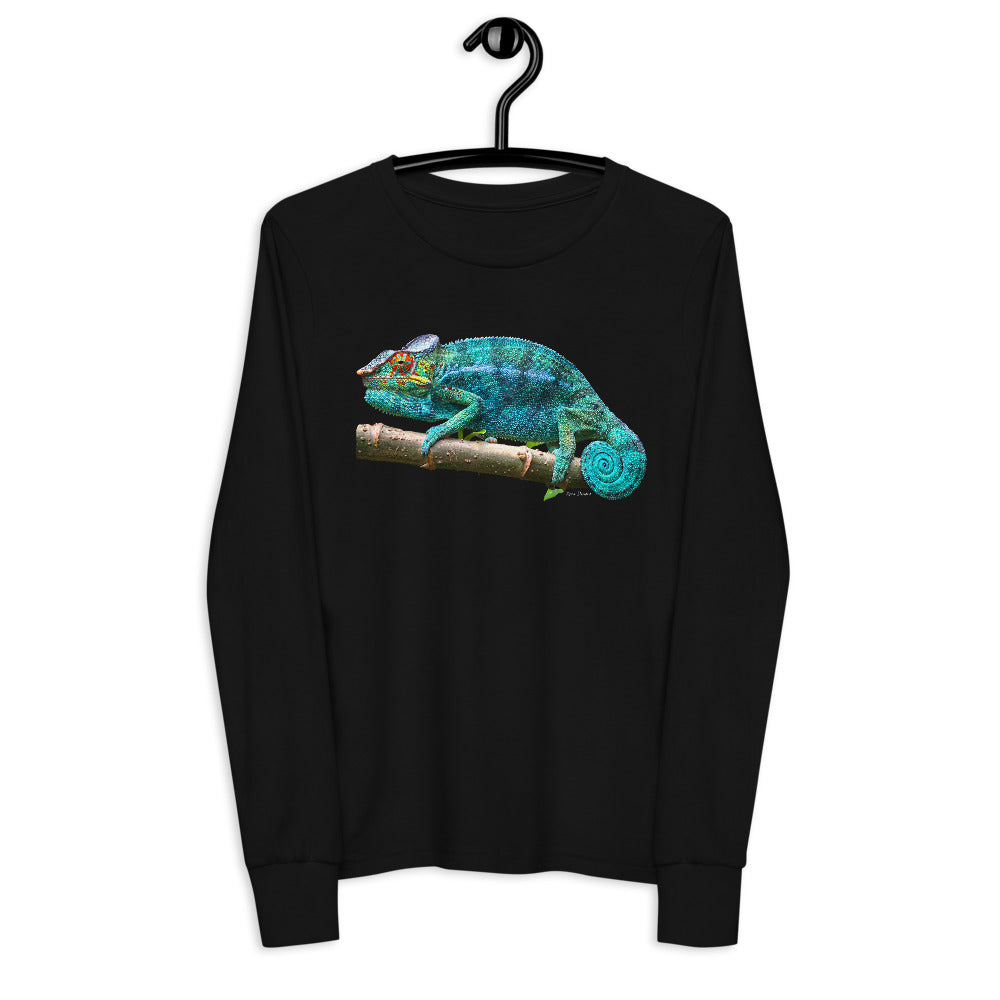 Premium Soft Long Sleeve - Turquoise Panther Chameleon