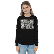 Load image into Gallery viewer, Premium Soft Long Sleeve - Sharp Dressed Zebra
