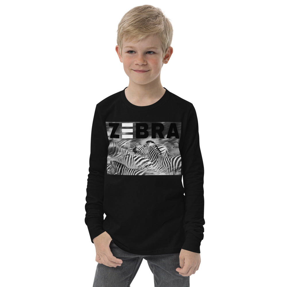 Premium Soft Long Sleeve - Zebra Blur