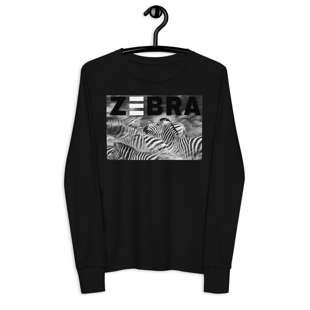 Premium Soft Long Sleeve - Zebra Blur