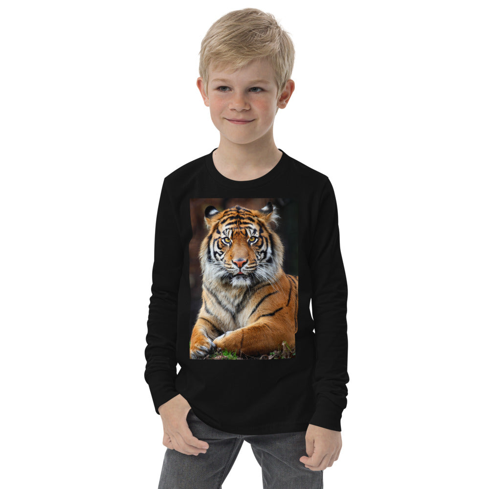 Premium Soft Long Sleeve - FRONT Only: Big Tiger