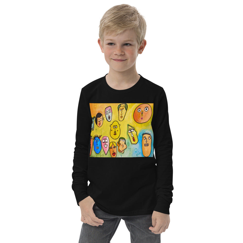 Premium Soft Long Sleeve - Funny Faces