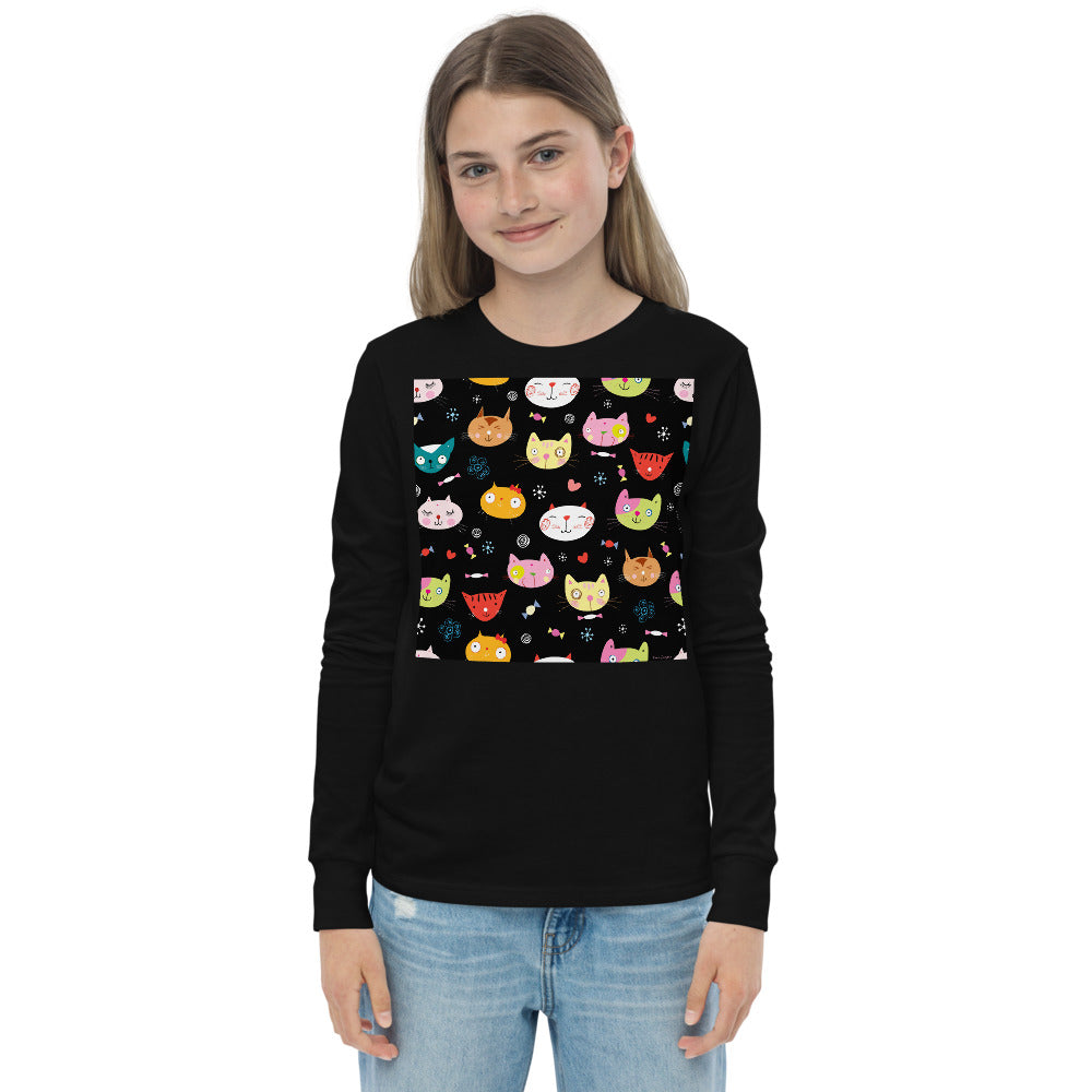 Premium Soft Long Sleeve - Cat Faces