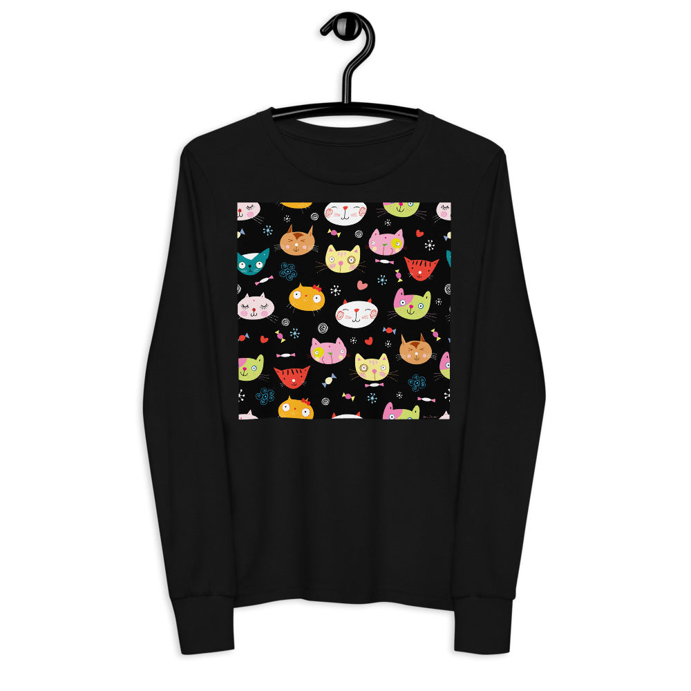 Premium Soft Long Sleeve - Cat Faces