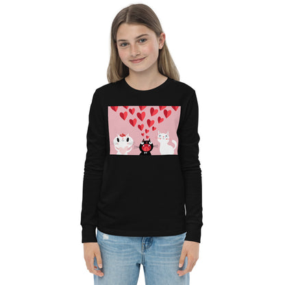 Premium Soft Long Sleeve - Pink Cat Love