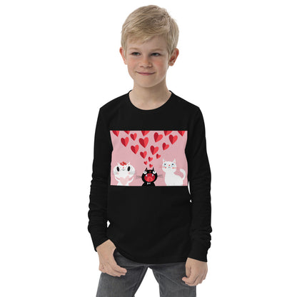 Premium Soft Long Sleeve - Pink Cat Love