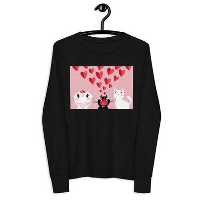 Premium Soft Long Sleeve - Pink Cat Love