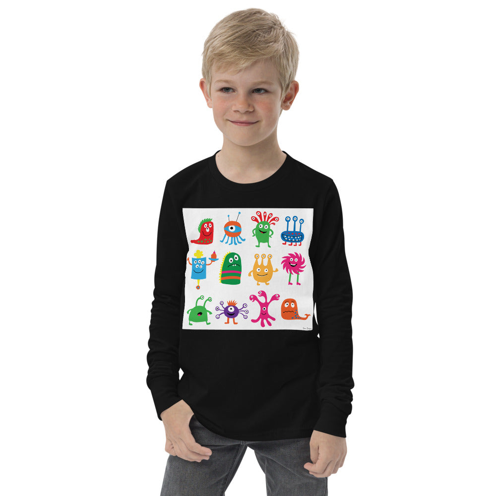 Premium Soft Long Sleeve - Funny Space Monsters