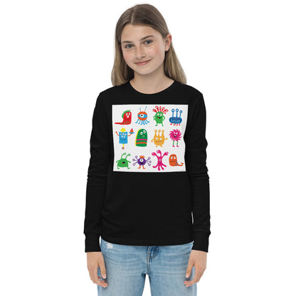Premium Soft Long Sleeve - Funny Space Monsters