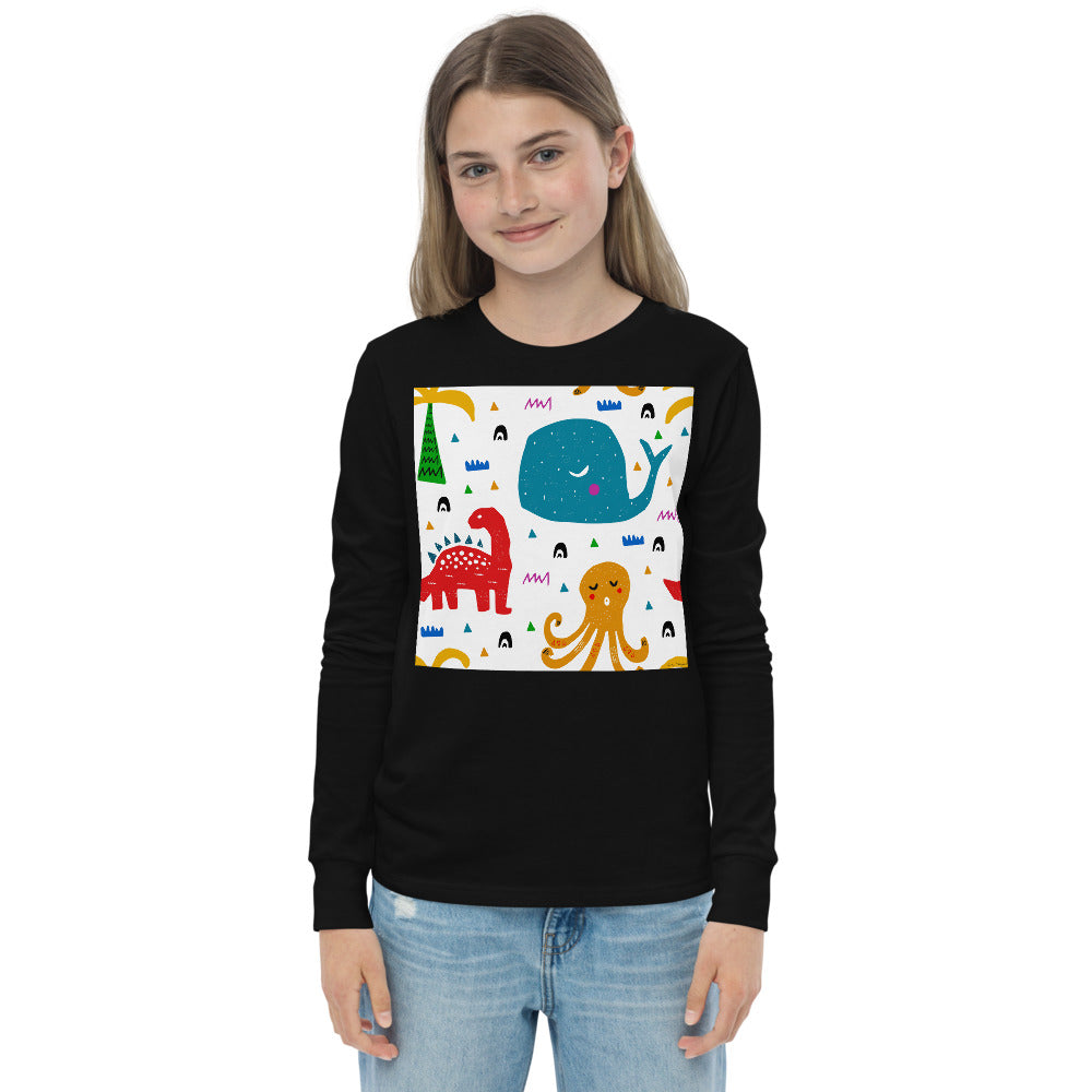 Premium Soft Long Sleeve - An Octopus, a Dino & a Whale...