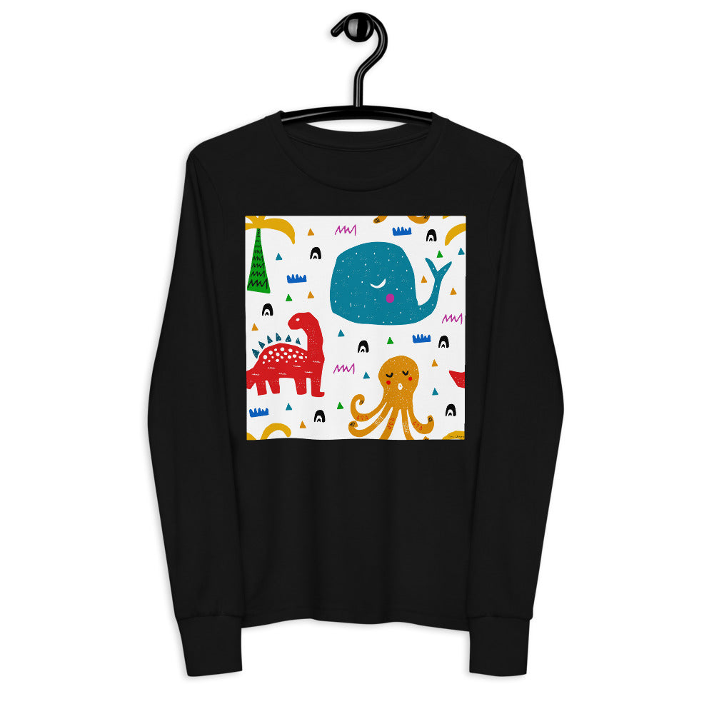 Premium Soft Long Sleeve - An Octopus, a Dino & a Whale...
