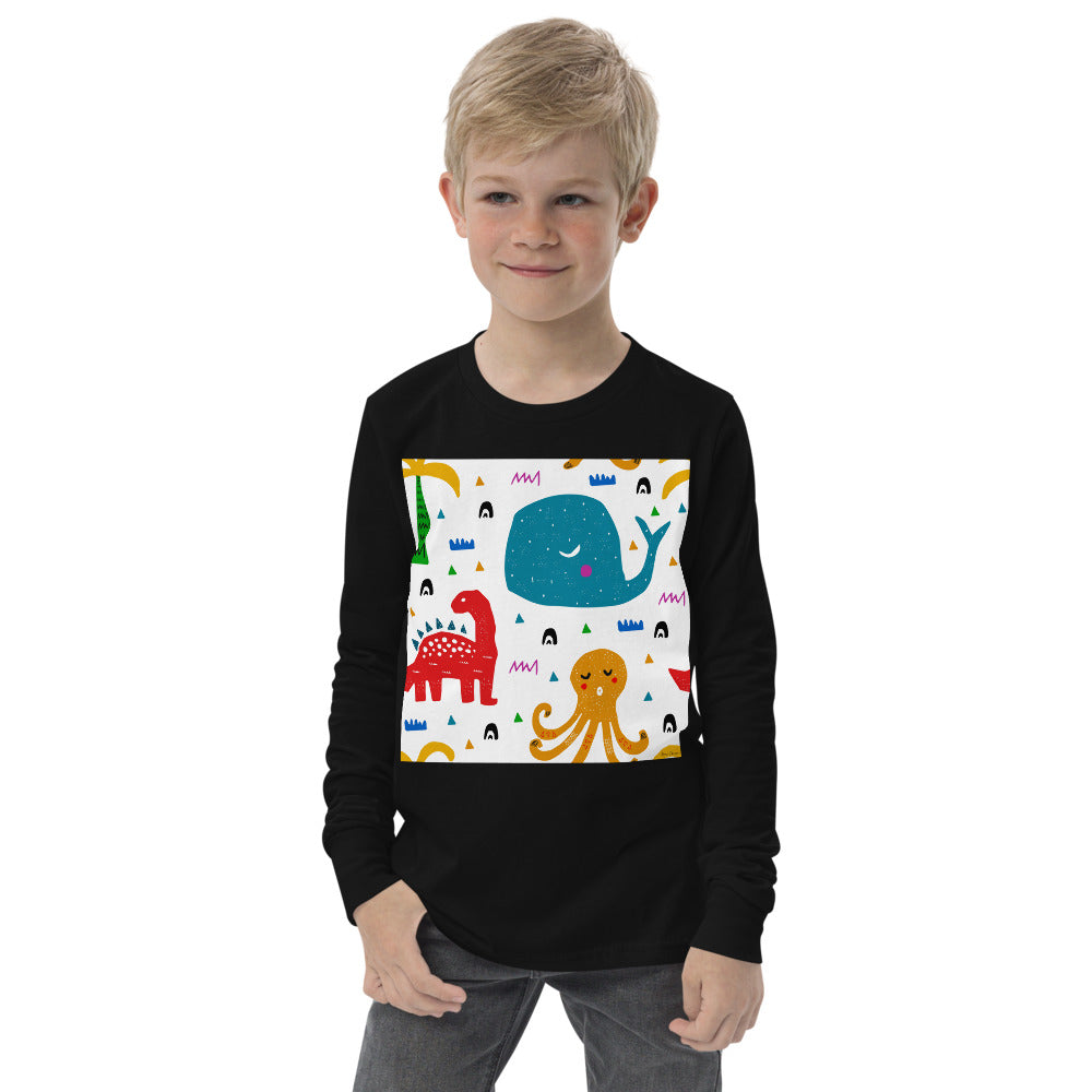 Premium Soft Long Sleeve - An Octopus, a Dino & a Whale...
