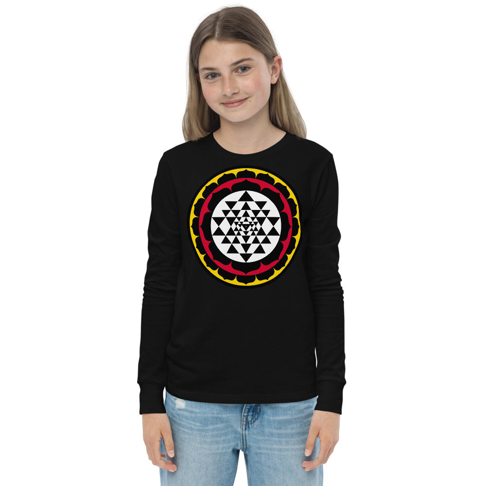 Premium Soft Long Sleeve - Lotus Sri Yantra