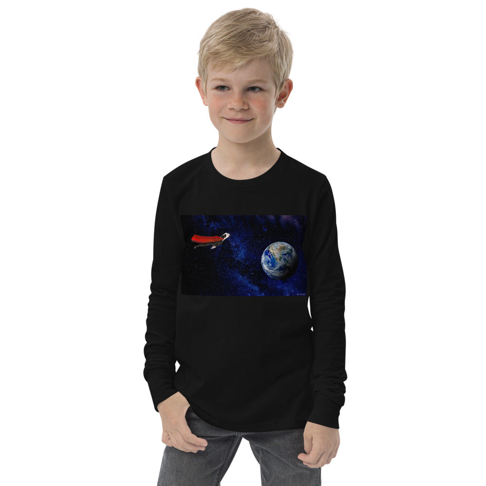 Premium Soft Long Sleeve - Super Dog in Space