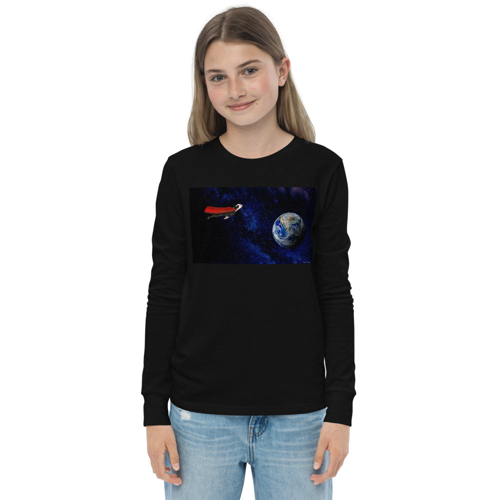 Premium Soft Long Sleeve - Super Dog in Space
