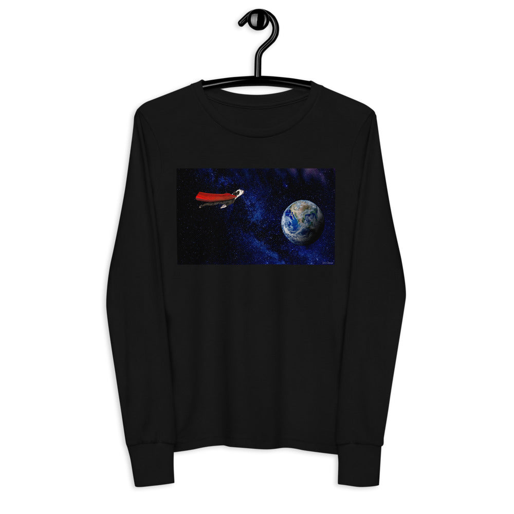 Premium Soft Long Sleeve - Super Dog in Space