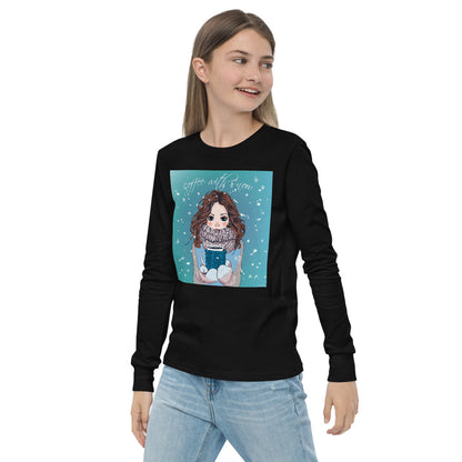 Premium Soft Long Sleeve - Coffee with Snow