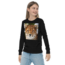 Load image into Gallery viewer, Premium Soft Long Sleeve - Cheetah Stare
