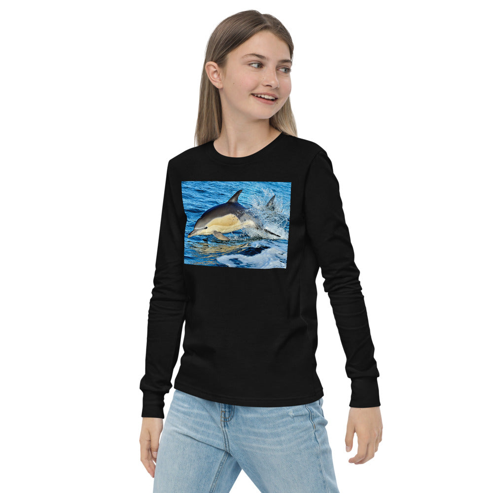 Premium Soft Long Sleeve - Dolphin Splash
