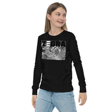 Load image into Gallery viewer, Premium Soft Long Sleeve - FRONT Only: ZEBRA Blur

