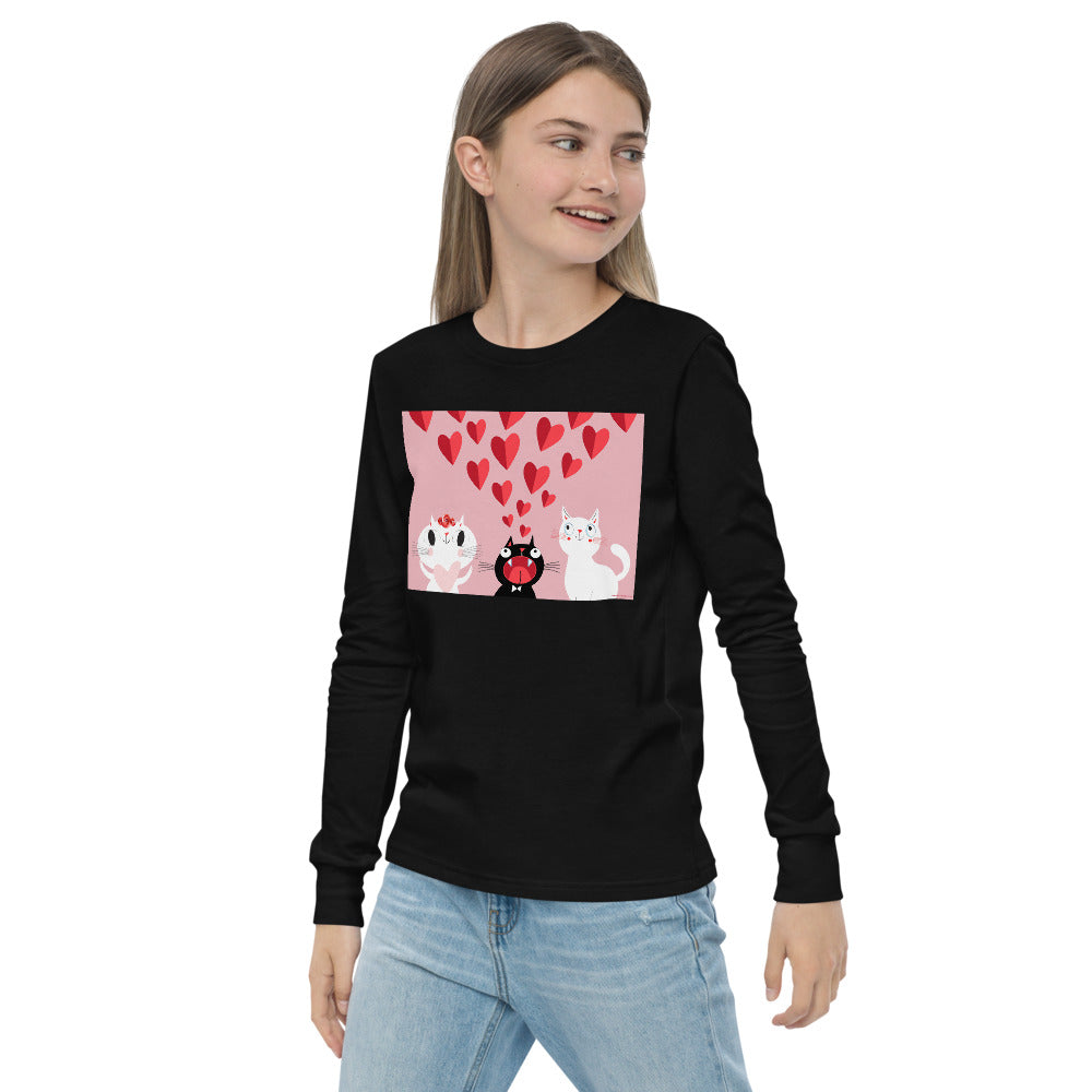Premium Soft Long Sleeve - Pink Cat Love