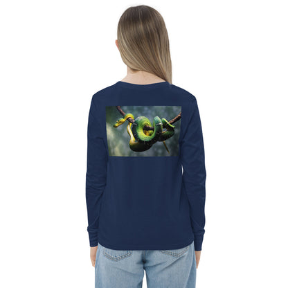 Premium Soft Long Sleeve - FRONT & BACK: Green Tree Pythons