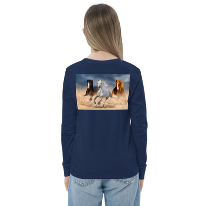 Premium Soft Long Sleeve - FRONT & BACK: We Need to Talk & Galloping Horses