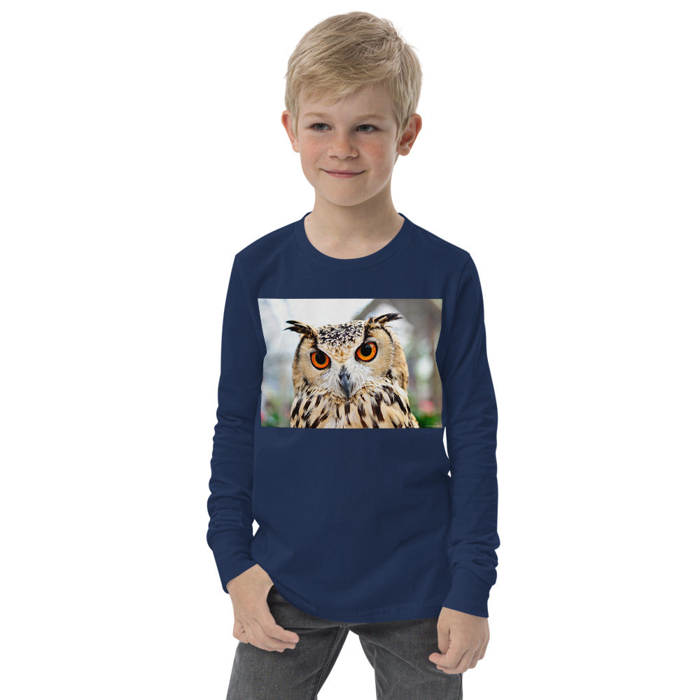 Premium Soft Jersey Crew - Orange Eyed Owl