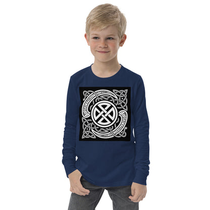 Premium Soft Jersey Crew - Viking Runes & Celtic Knot Design