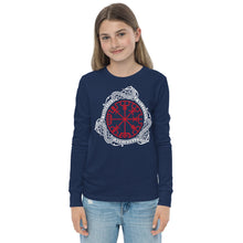 Load image into Gallery viewer, Premium Soft Long Sleeve - Magical Norse Runic Compass
