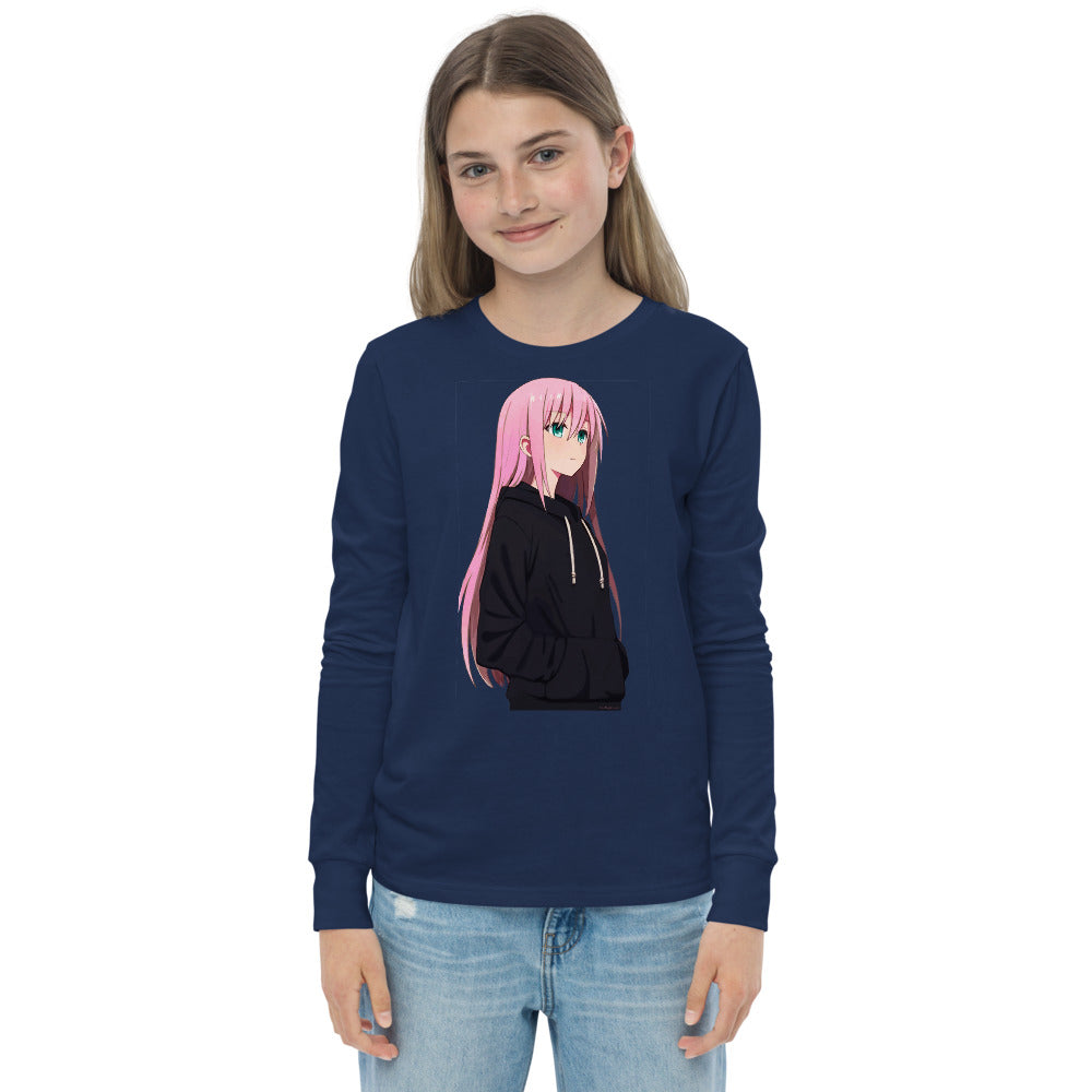 Premium Soft Long Sleeve - Pink Haired Anime Girl