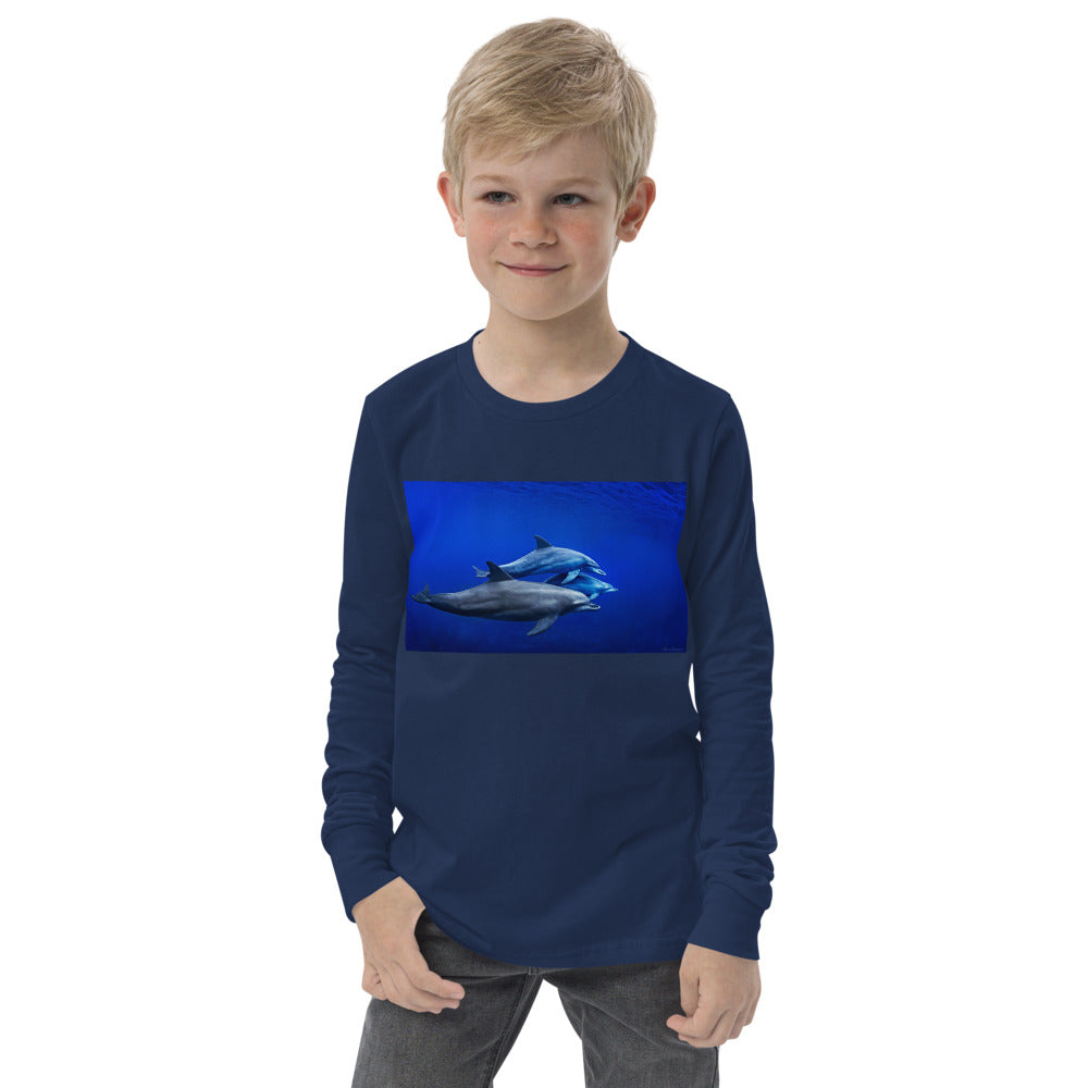 Premium Soft Long Sleeve - Dolphin Pod