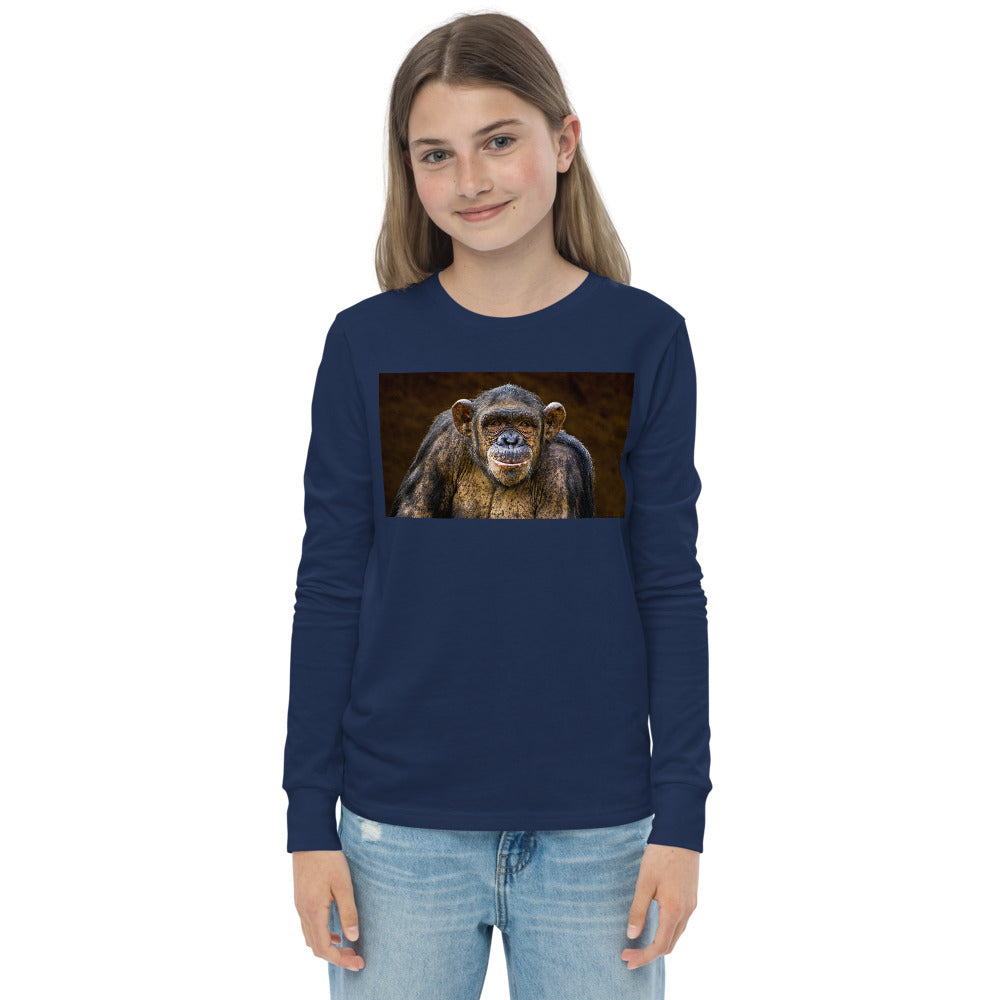 Premium Soft Long Sleeve - Chimpanzee Portrait