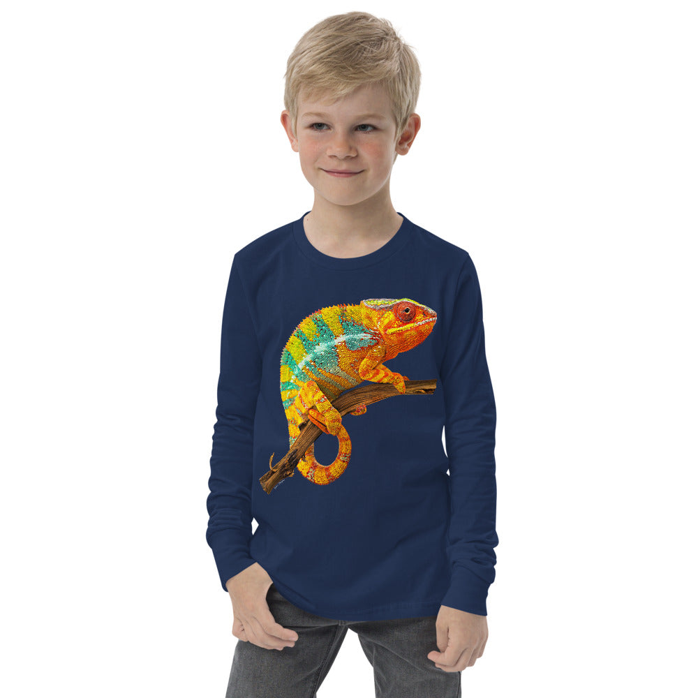 Premium Soft Long Sleeve - Yellow & Green? Chameleon