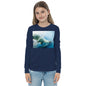 Premium Soft Long Sleeve - FRONT & BACK: Polar Bears Swim'n