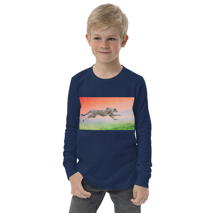 Premium Soft Long Sleeve - Cheetah Flying