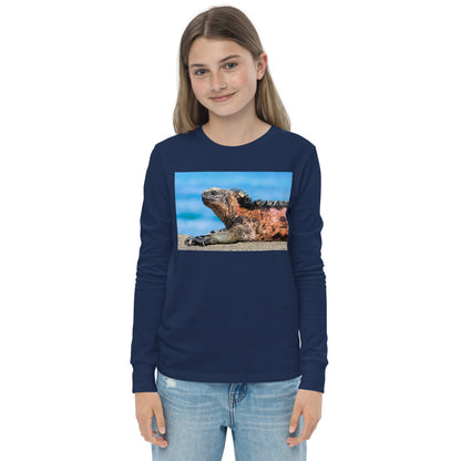 Premium Soft Long Sleeve - Basking Galapagos Marine Iguana