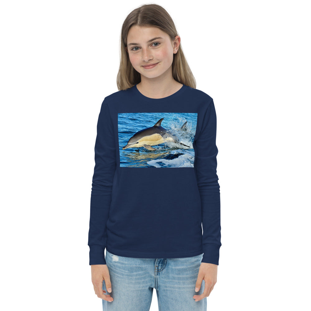 Premium Soft Long Sleeve - Dolphin Splash