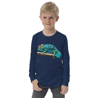 Premium Soft Long Sleeve - Turquoise Panther Chameleon
