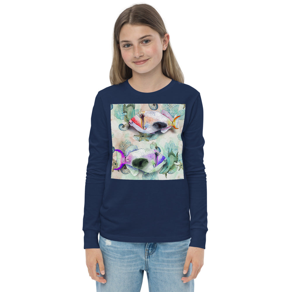 Premium Soft Long Sleeve - Painted Fish