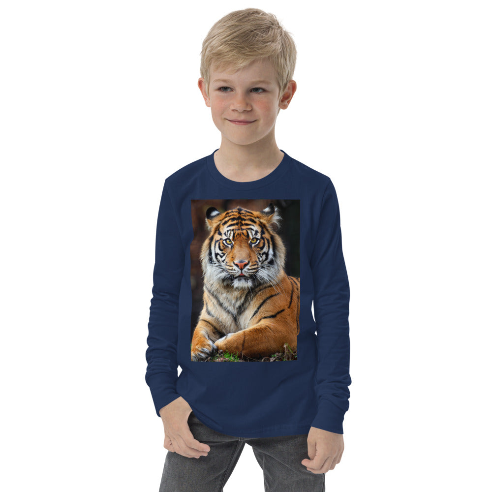 Premium Soft Long Sleeve - FRONT Only: Big Tiger