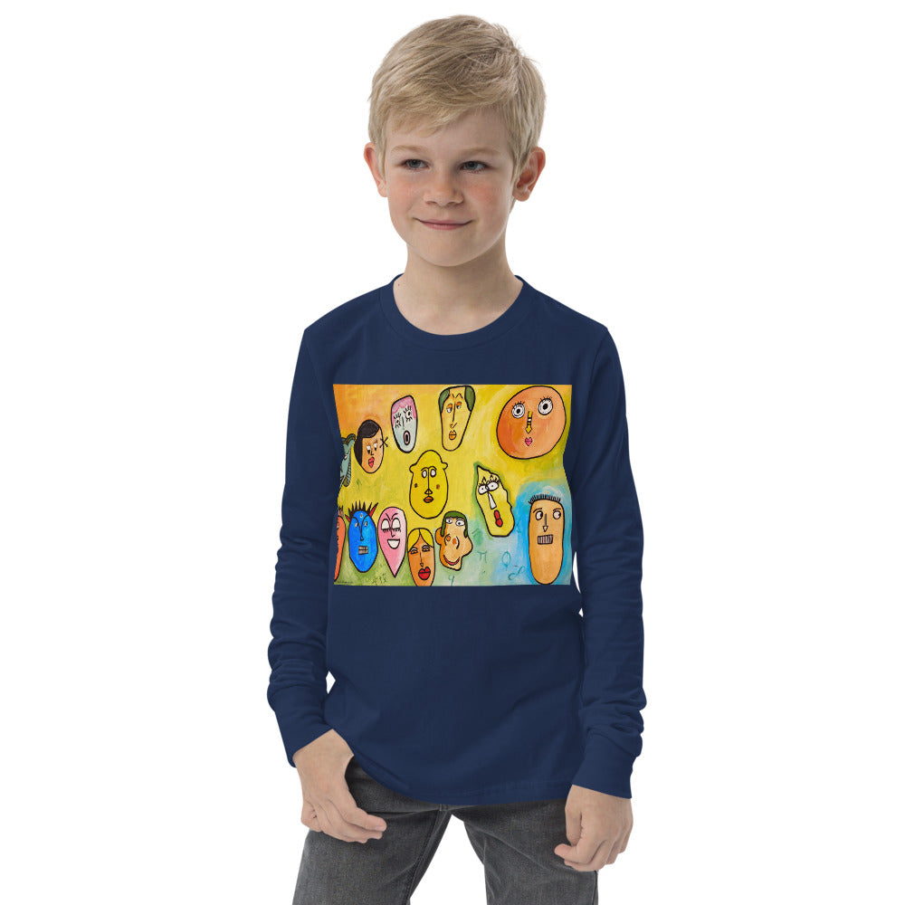 Premium Soft Long Sleeve - Funny Faces