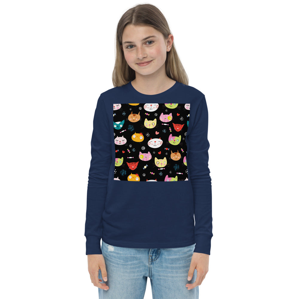 Premium Soft Long Sleeve - Cat Faces