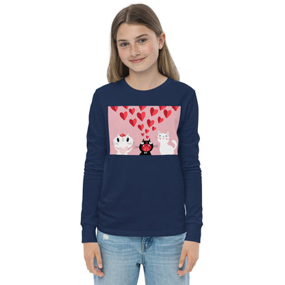 Premium Soft Long Sleeve - Pink Cat Love
