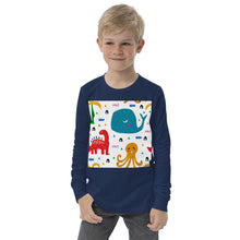 Load image into Gallery viewer, Premium Soft Long Sleeve - An Octopus, a Dino &amp; a Whale...
