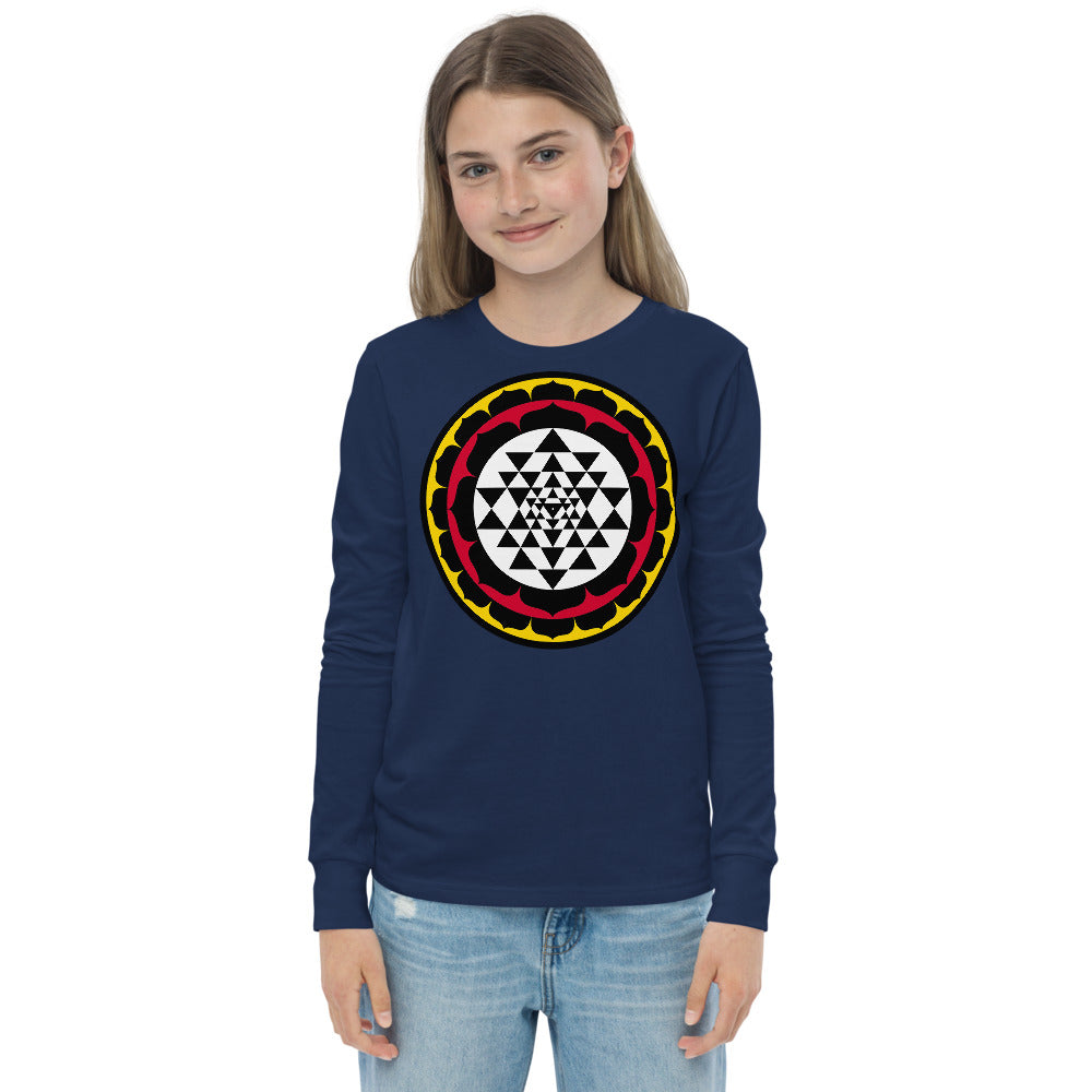 Premium Soft Long Sleeve - Lotus Sri Yantra