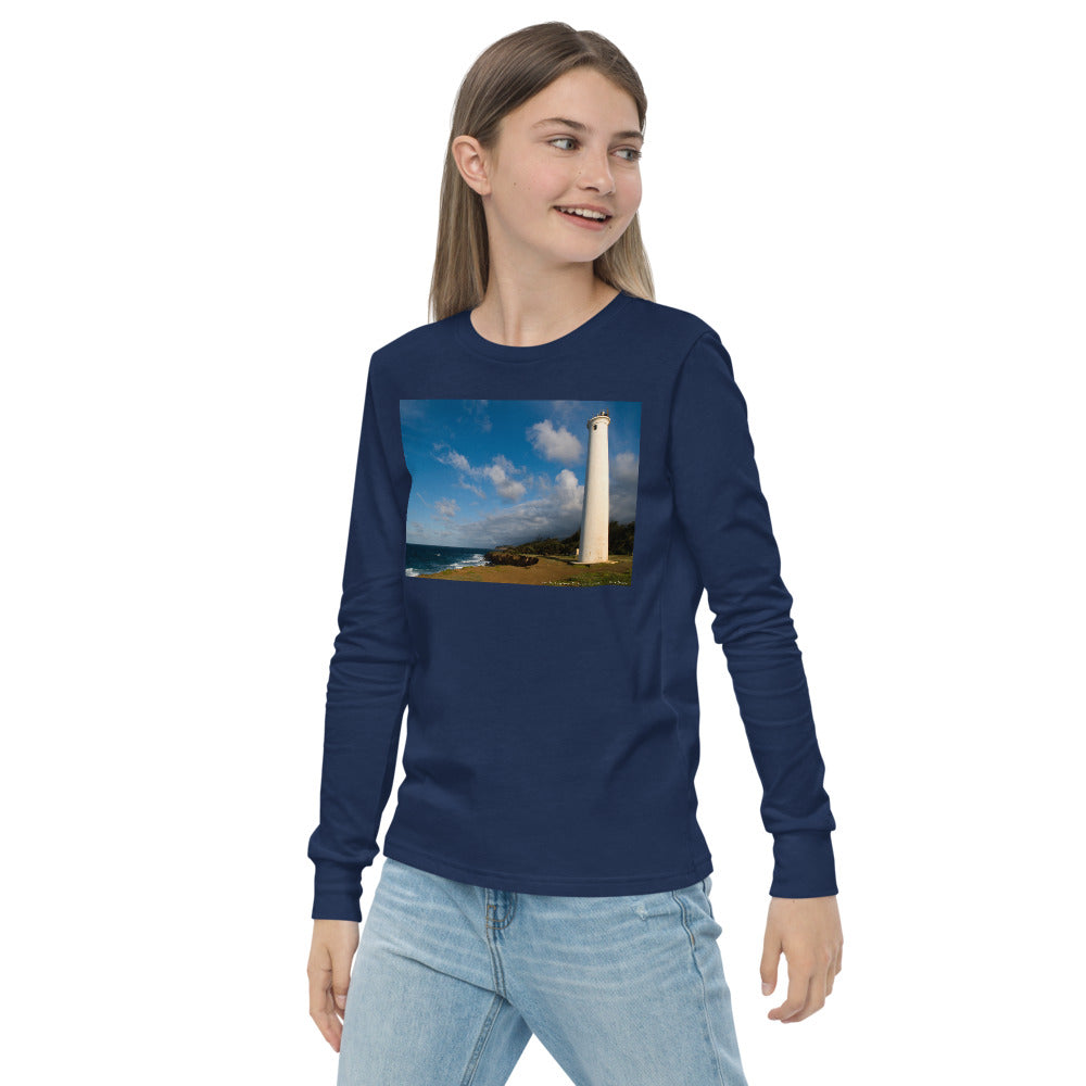Premium Soft Long Sleeve - North Point Lighthouse: Big Island Hawaii
