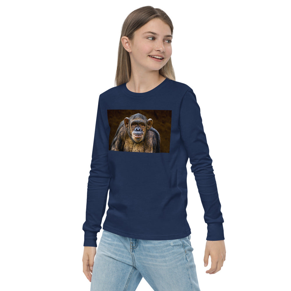 Premium Soft Long Sleeve - Chimpanzee Portrait