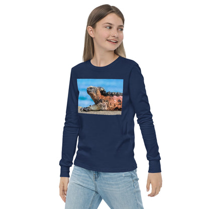 Premium Soft Long Sleeve - Basking Galapagos Marine Iguana
