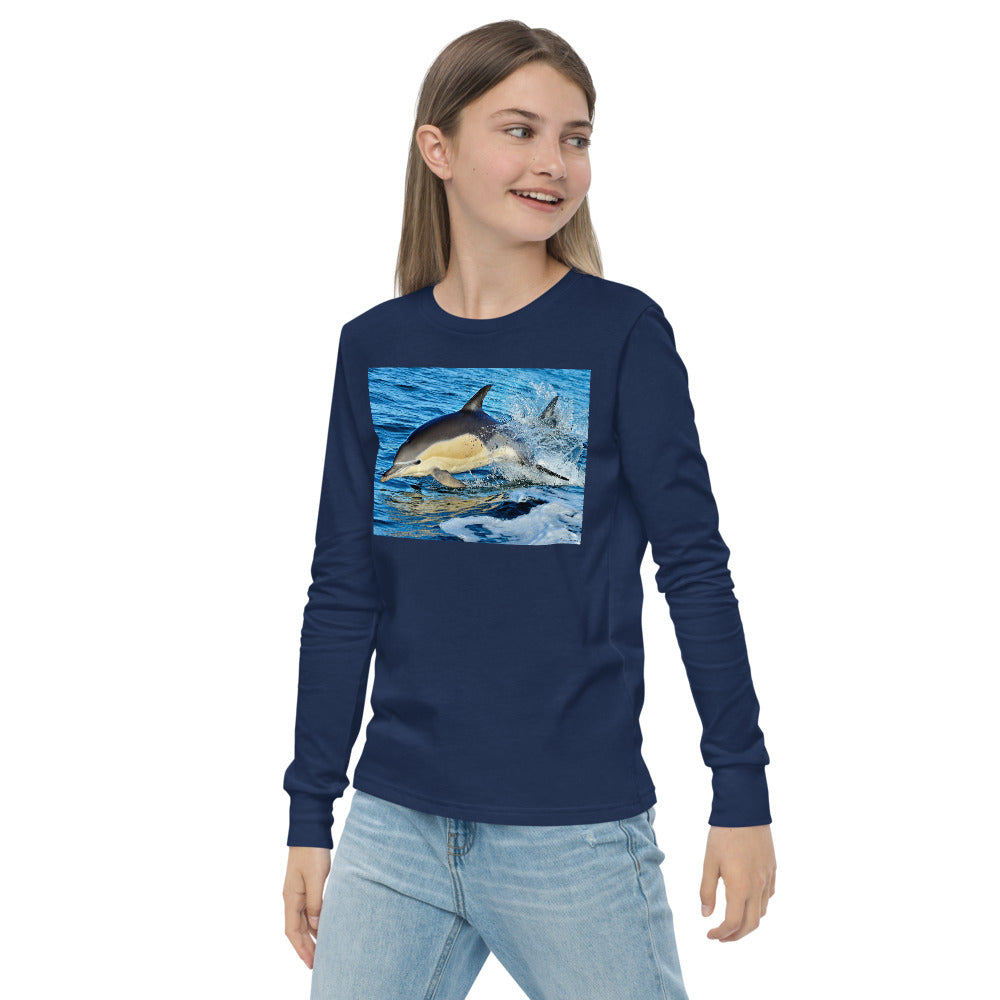 Premium Soft Long Sleeve - Dolphin Splash